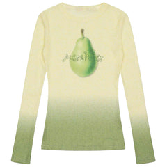 pear gradient knit top boogzel clothing