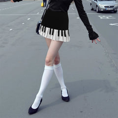 piano pleated skirt boogzel clothing