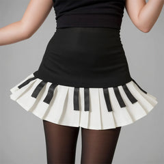 piano pleated skirt boogzel clothing