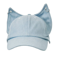 pierced cat ear baseball cap boogzel clothing