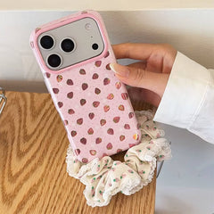 pink strawberry iphone case boogzel clothing