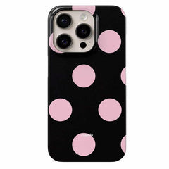 pink black polka dot iphone case boogzel clothing