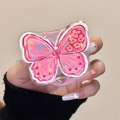 pink butterfly phone holder boogzel clothing