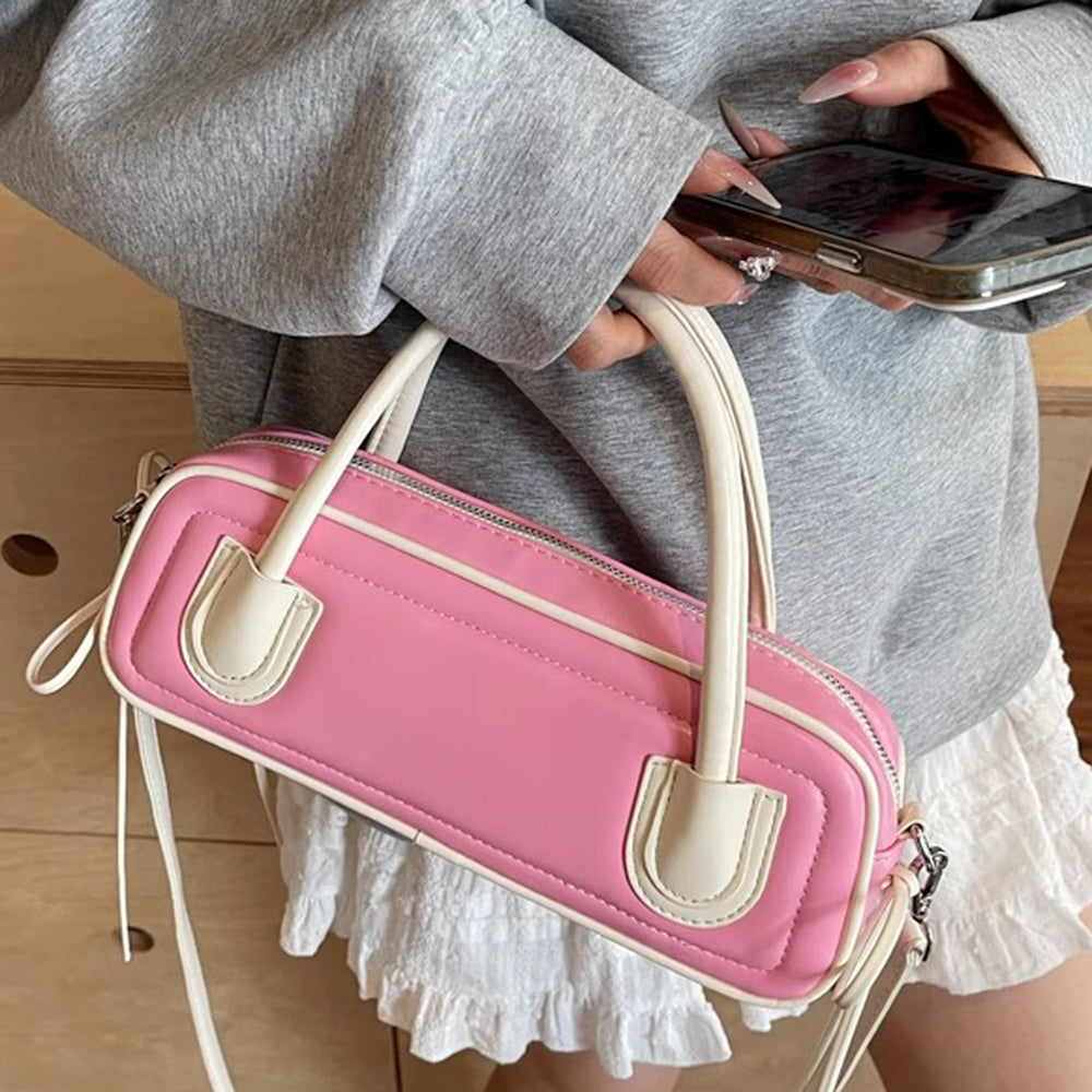 pink dachshund shape handbag boogzel clothing