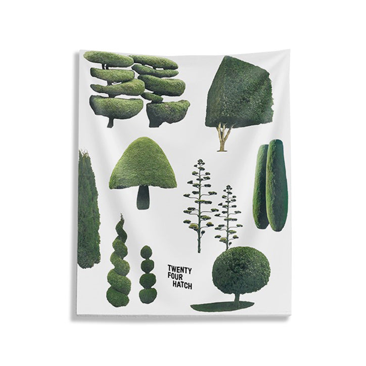Plant Mom Aesthetic Trees Wall Tapestry boogzel clothing