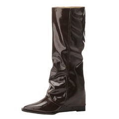 pointed toe boots with wide calf boogzel clothing