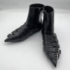 pointed toe buckle boots boogzel clothing