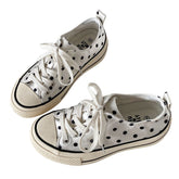 polka dot canvas shoes boogzel clothing