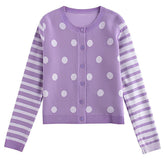 polka dot cardigan boogzel clothing