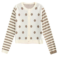 polka dot cardigan boogzel clothing