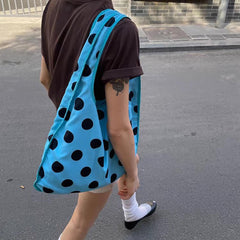 polka dot reversible tote bag boogzel clothing