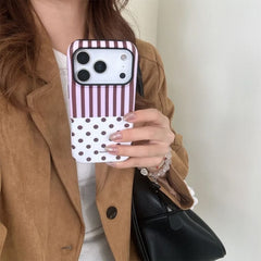 polka dot and stripes iphone case boogzel clothing