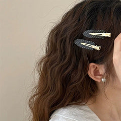 polka dot hair clips set boogzel clothing