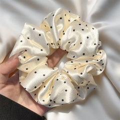 polka dot satin scrunchie boogzel clothing