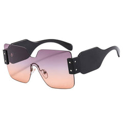 rimless square sunglasses boogzel clothing