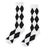 preppy argyle high socks boogzel clothing