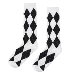 preppy argyle high socks boogzel clothing