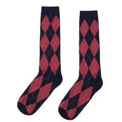 preppy argyle high socks boogzel clothing