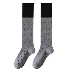 preppy polka dot knee socks boogzel clothing
