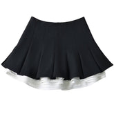 preppy ruffle mini pleated skirt boogzel clothing