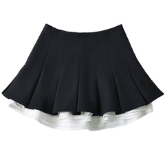 preppy ruffle mini pleated skirt boogzel clothing