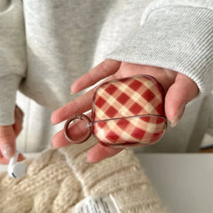 preppy style plaid airpods case boogzel clothing