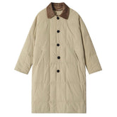 preppy style quilted coat boogzel clothing
