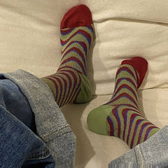 primary colors striped socks boogzel clothing