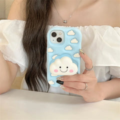 puffy clouds iphone case boogzel clothing