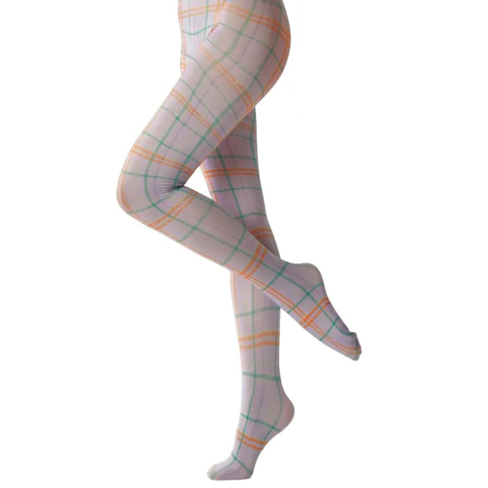 purple check pattern tights boogzel clothing