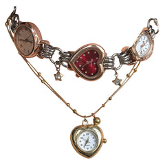 queen of hearts watch necklace boogzel clothing