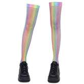 rainbow aesthetic knee-highs boogzel clothing