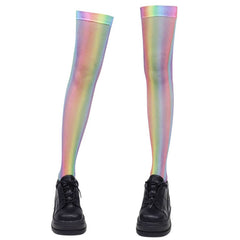 rainbow aesthetic knee-highs boogzel clothing