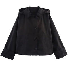 rainy day hooded trench jacket boogzel clothing