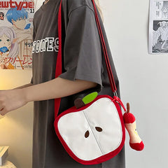 red apple core shoulder bag boogzel clothing