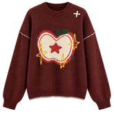 red apple oversized sweater boogzel clothing