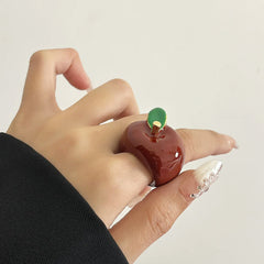 red apple core ring boogzel clothing