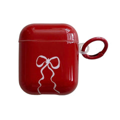 red bow coquette airpods case boogzel clothing