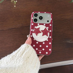 red stars polka dot iphone case boogzel clothing