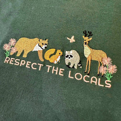 respect the locals forestcore tee boogzel clothing