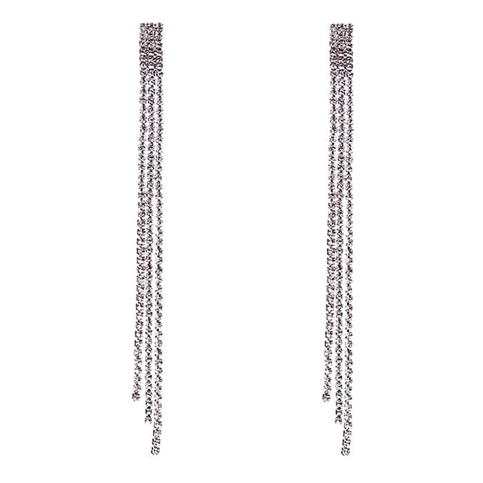 rhinestone dangle drop earrings boogzel clothing