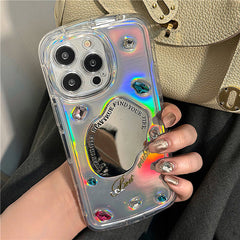 rhinestone mirror iphone case boogzel clothing