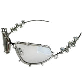 y2k rhinestone rimless sunglasses boogzel clothing