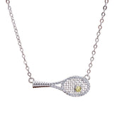 rhinestone tennis racket necklace boogzel clothing