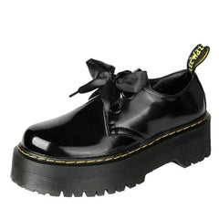 ribbon laced chunky platform boots boogzel clothing