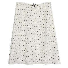 satin polka dot midi skirt boogzel clothing