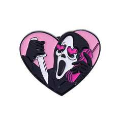 scream brooch pin boogzel clothing