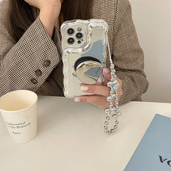 silver bead chain iphone case boogzel clothing