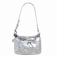 silver bows shoulder bag boogzel clothing