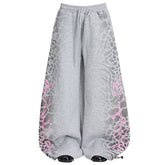 skater girl leopard print sweatpants boogzel clothing